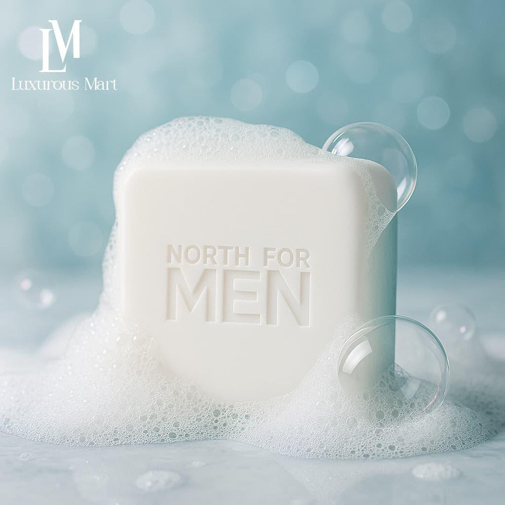 Premium Men's Soap Arctic Blue Solid Texture