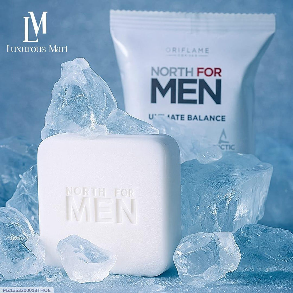 Premium Men's Soap Arctic Blue Solid Texture