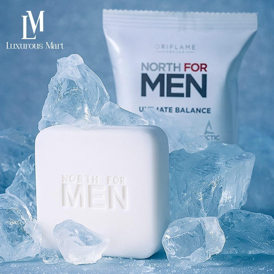 Premium Men's Soap Arctic Blue Solid Texture